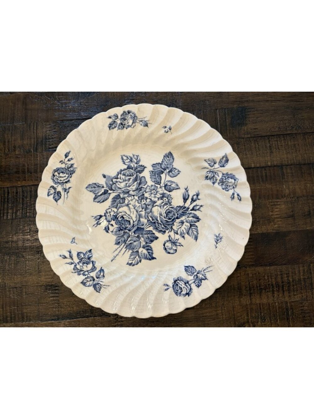 Vintage Johnson Brothers "Devon Sprays" Dinner Plate 70’s Ironstone Crazing